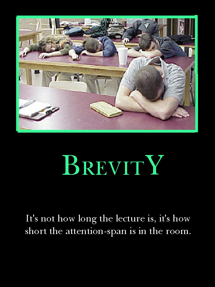 B is for Brevity