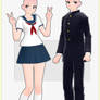 TDA School Uniform (YanSim Inspired) Base + DL