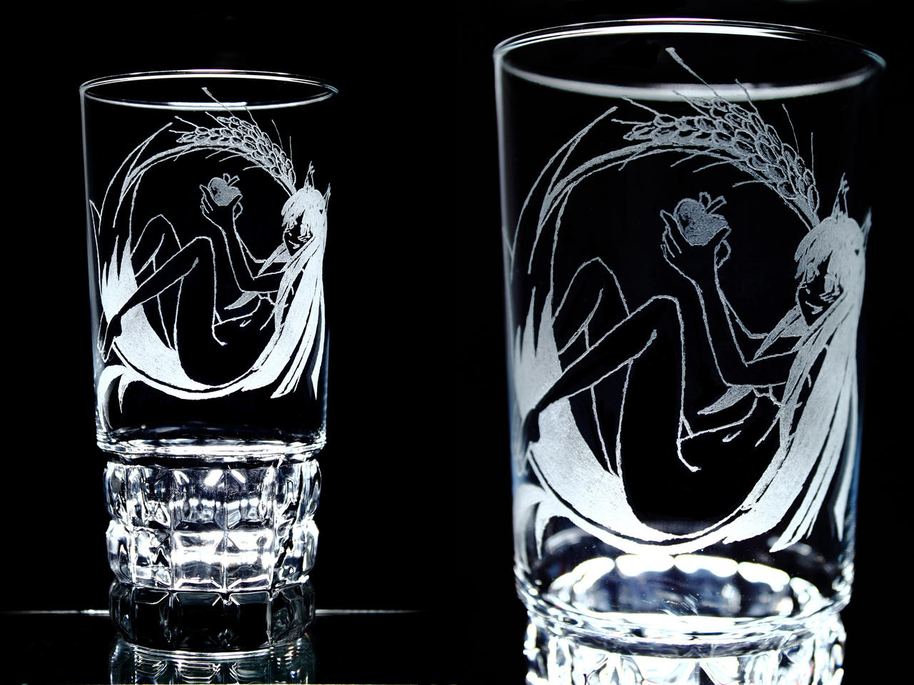 Spice and Wolf - Holo - glass by BenjiK