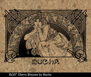 Cherry Blossom by Mucha