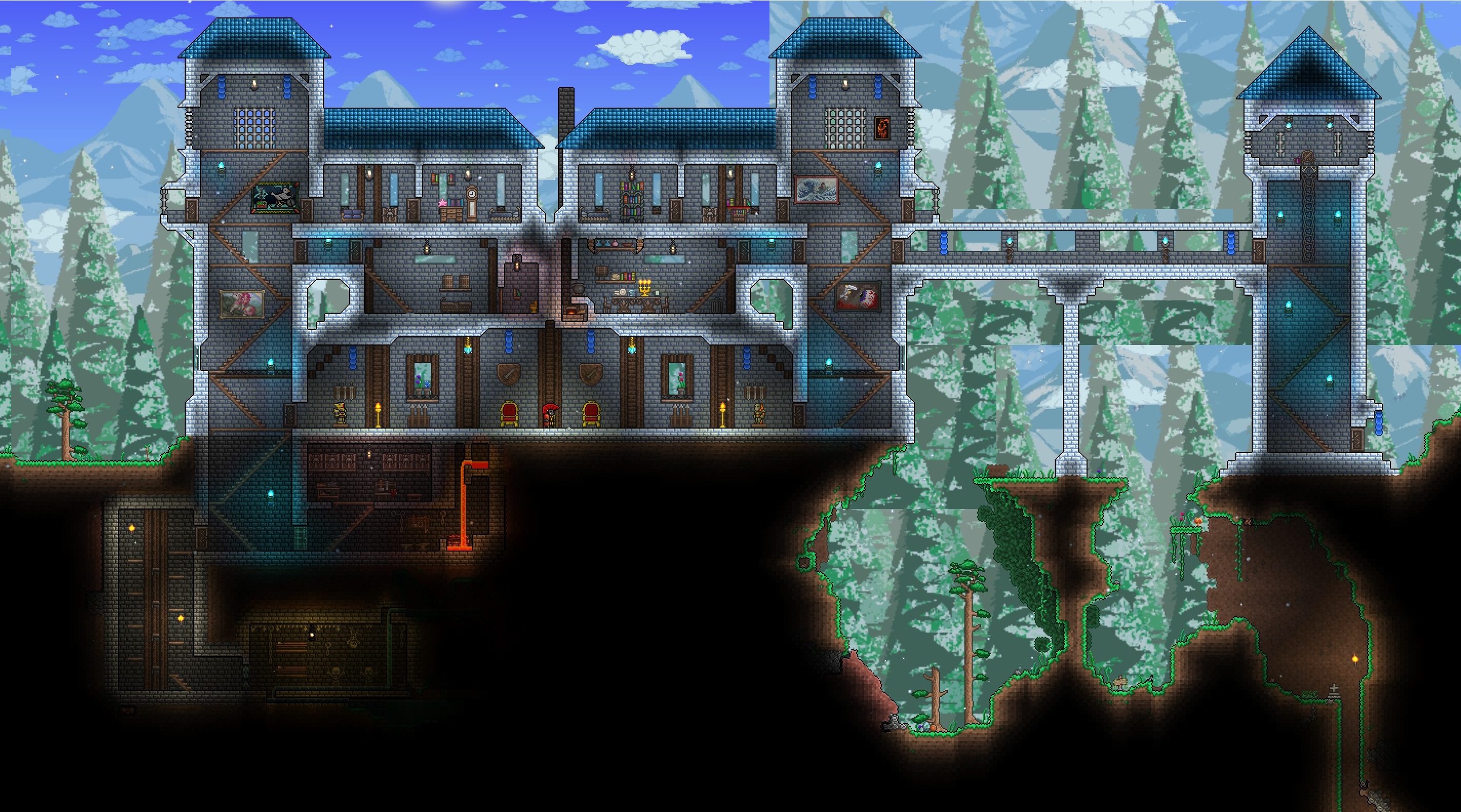 New terraria castle