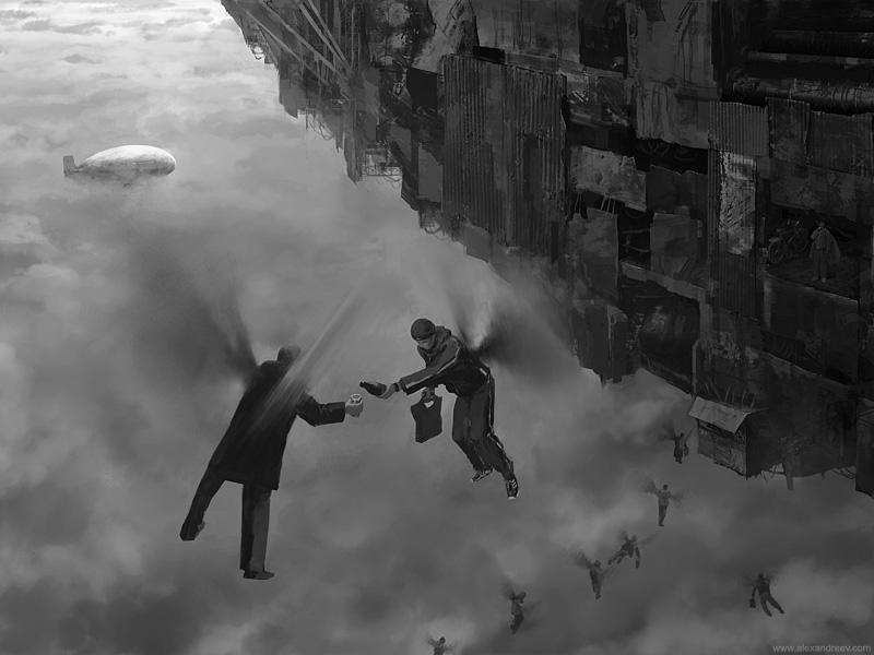 Два параллельных миров. Спецбиотех Метрономикон. Alex Andreyev художник.