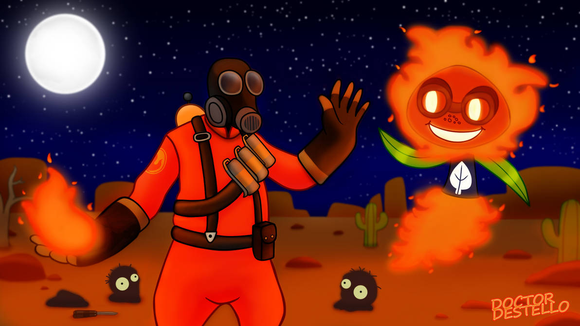 Pyro and Solar Flare! by DoctorDestello on DeviantArt