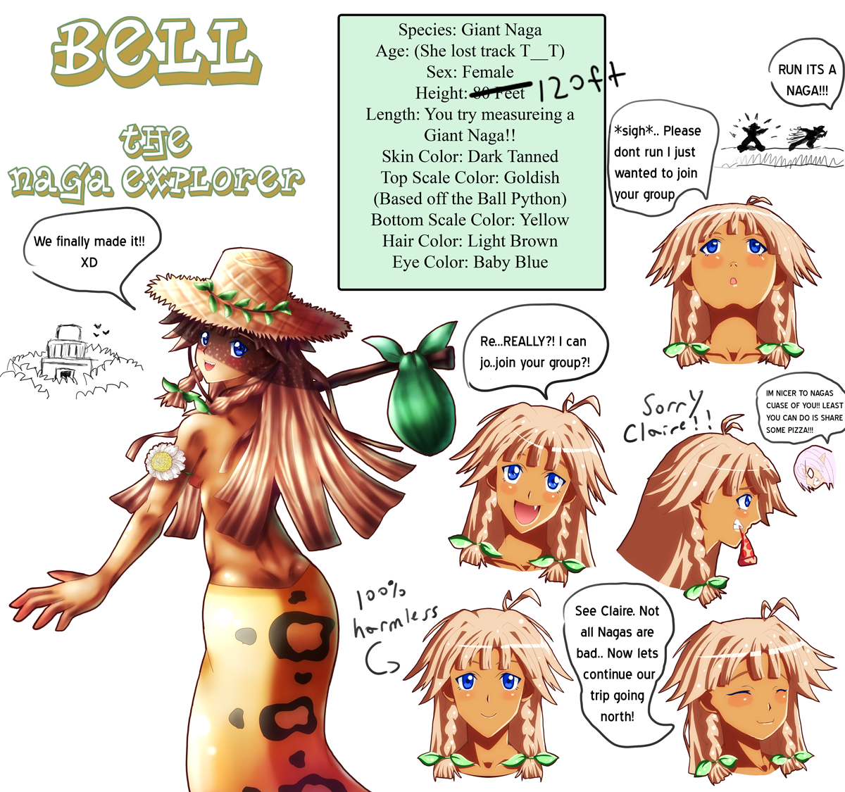 Monster Handler Bell Bell Character Sheet by GreekMuscle on DeviantArt