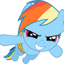 (No wings? No problem) Rainbow Dash Vector