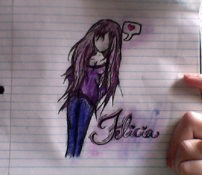 My faceless anime girl by ColorfulCat63 on DeviantArt