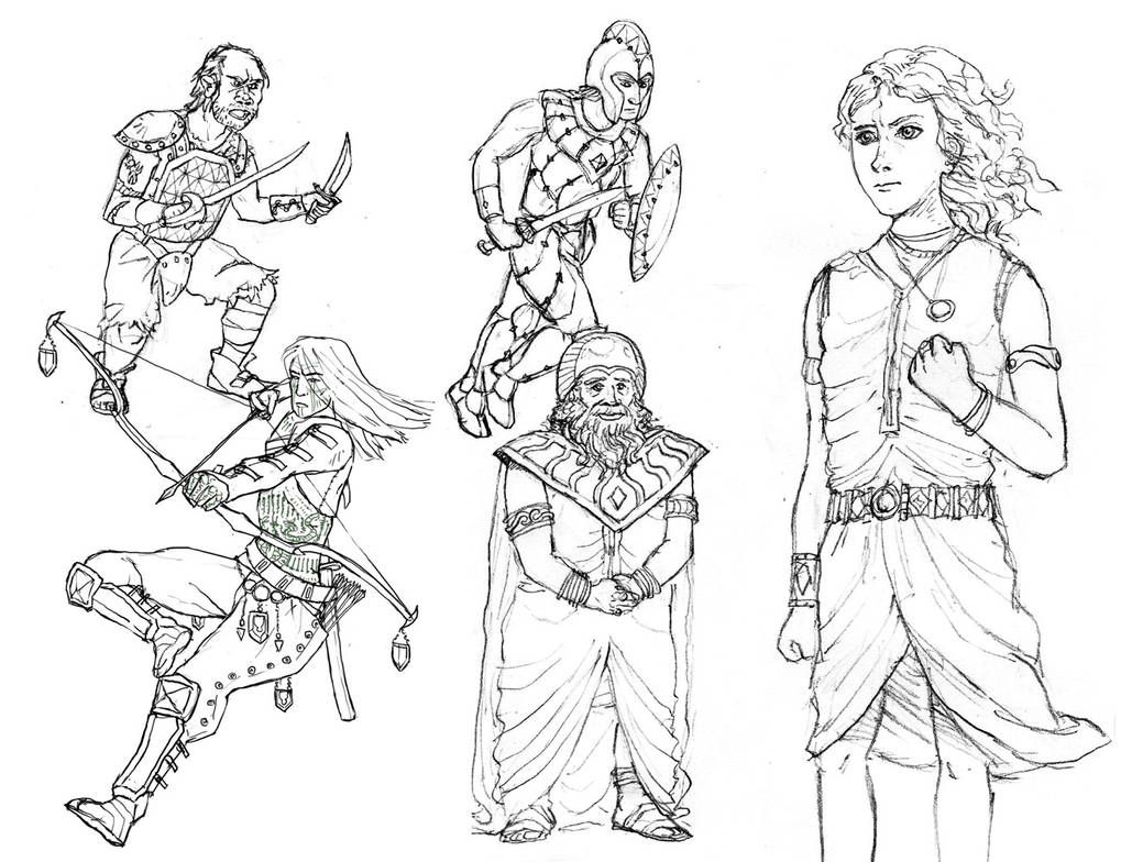 Misc Atlantean Characters by fbresciano on DeviantArt
