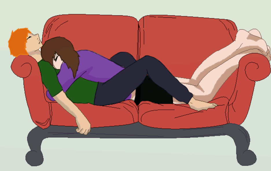 Couch Couple sleeping by onedirectionsauce on DeviantArt