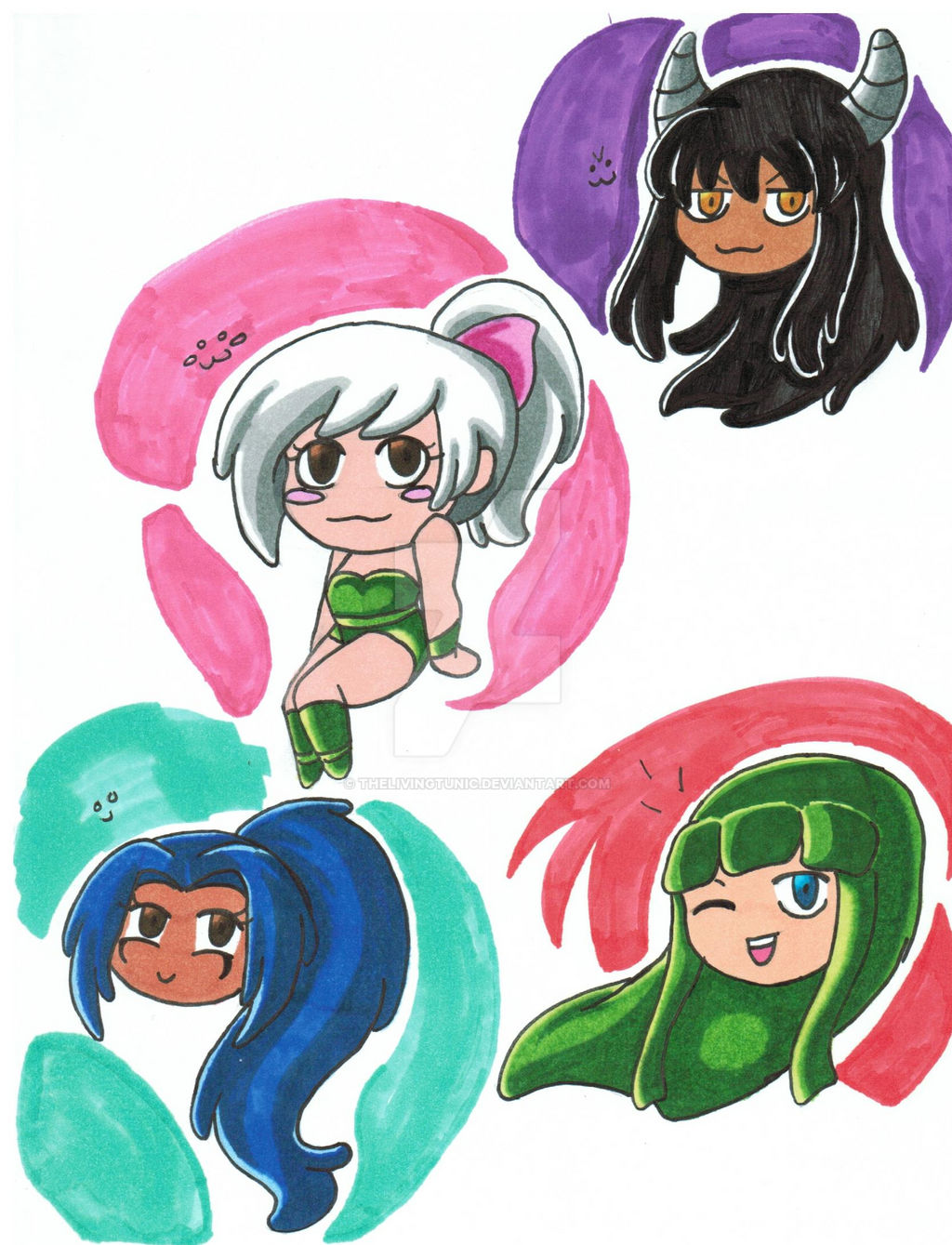 Chibi Computer Oc OC Chibis by TheLivingTunic on DeviantArt