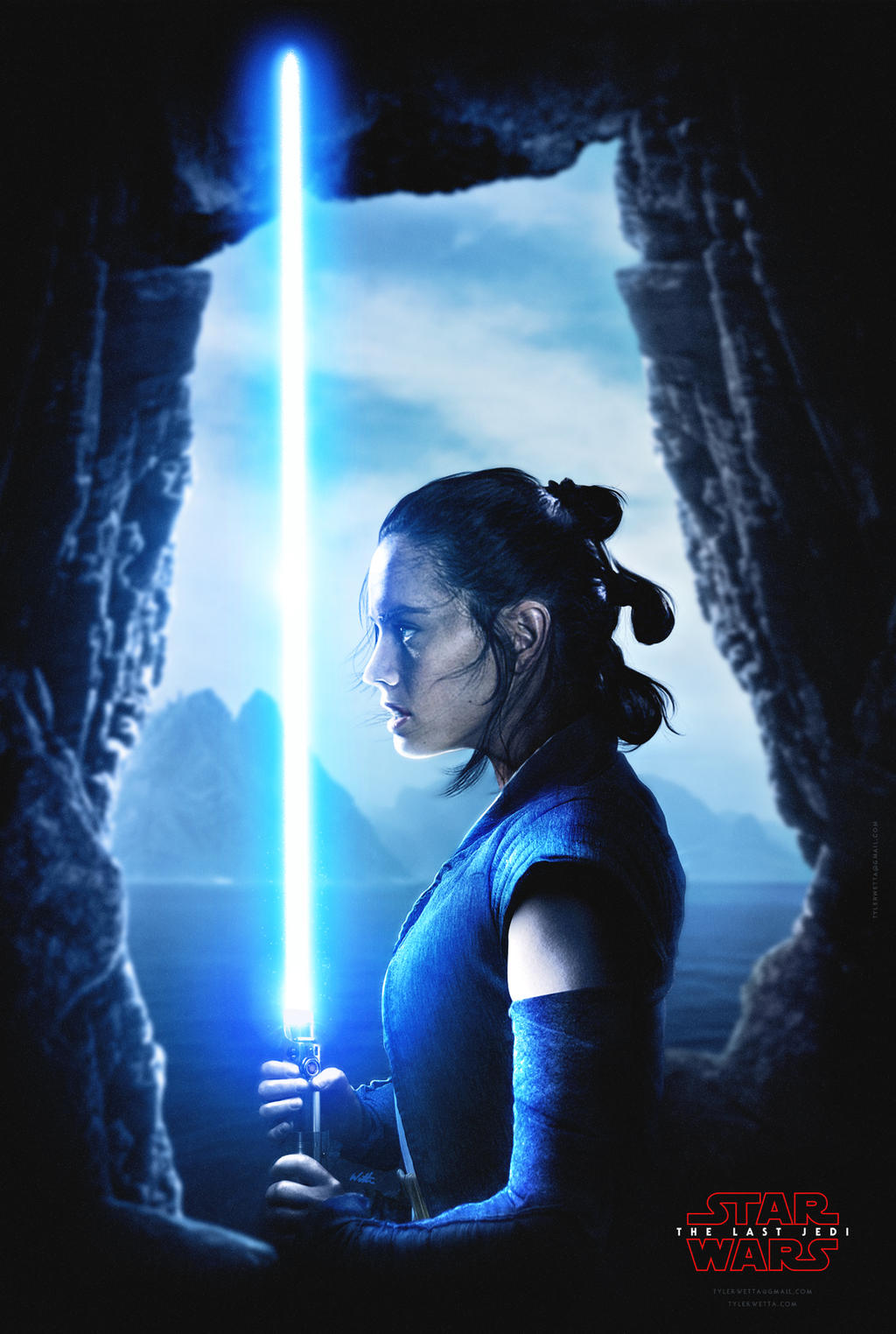 The Last Jedi movie poster by tyler-wetta