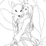 LoL Ahri Line Art (Original Skin)