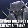 Megatron Does Not Give One.