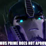 Optimus Prime Does Not Approve