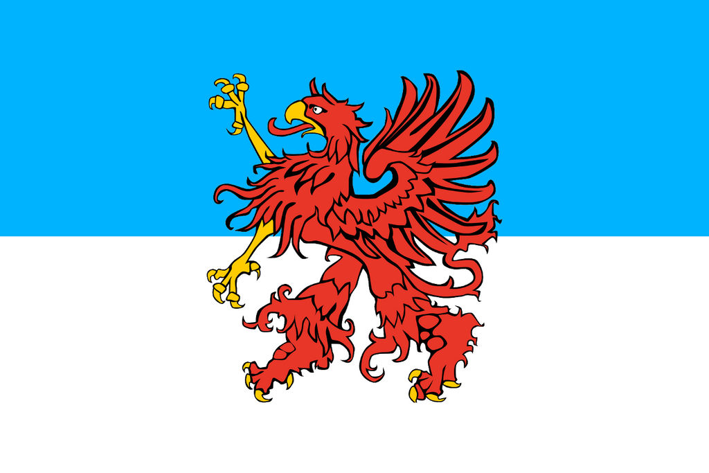 pomeranian flag with griffin.