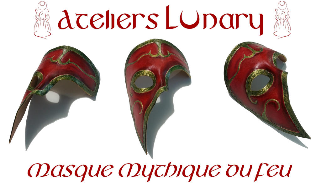 Leather Mythic Fire Mask by AteliersLunary on DeviantArt