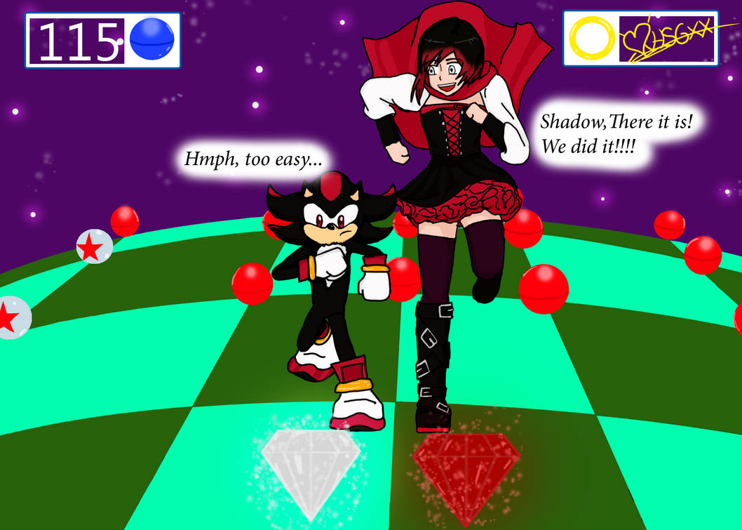 Ruby Rose and Shadow the Hedgehog by HeartshiningXX on DeviantArt
