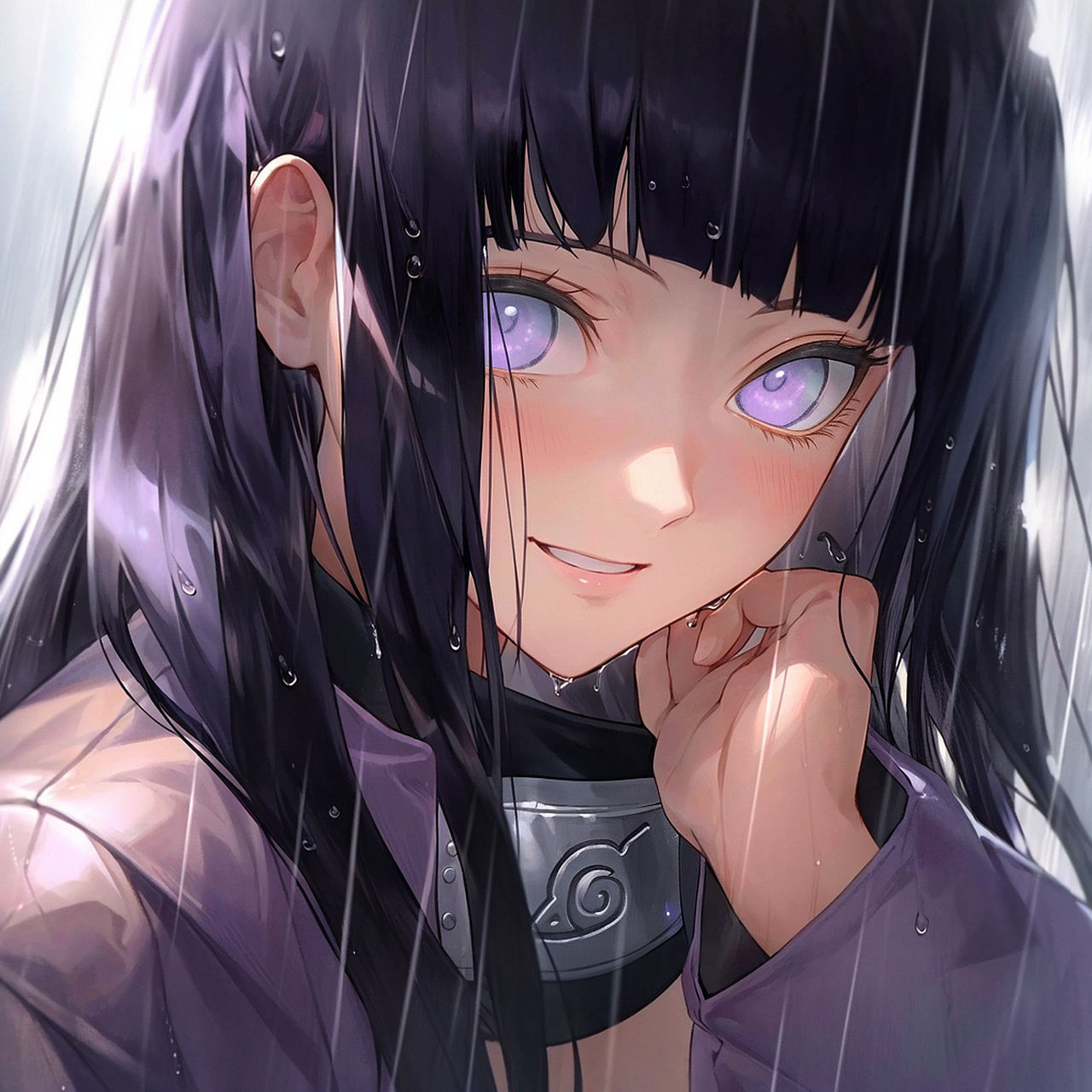 Rainy Day Joy: Hinata Hyuga