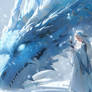 Frozen Magic: Ice Dragon and Sorceress