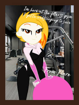 Spider-Gwen Flare at the gym (Photo Frame)