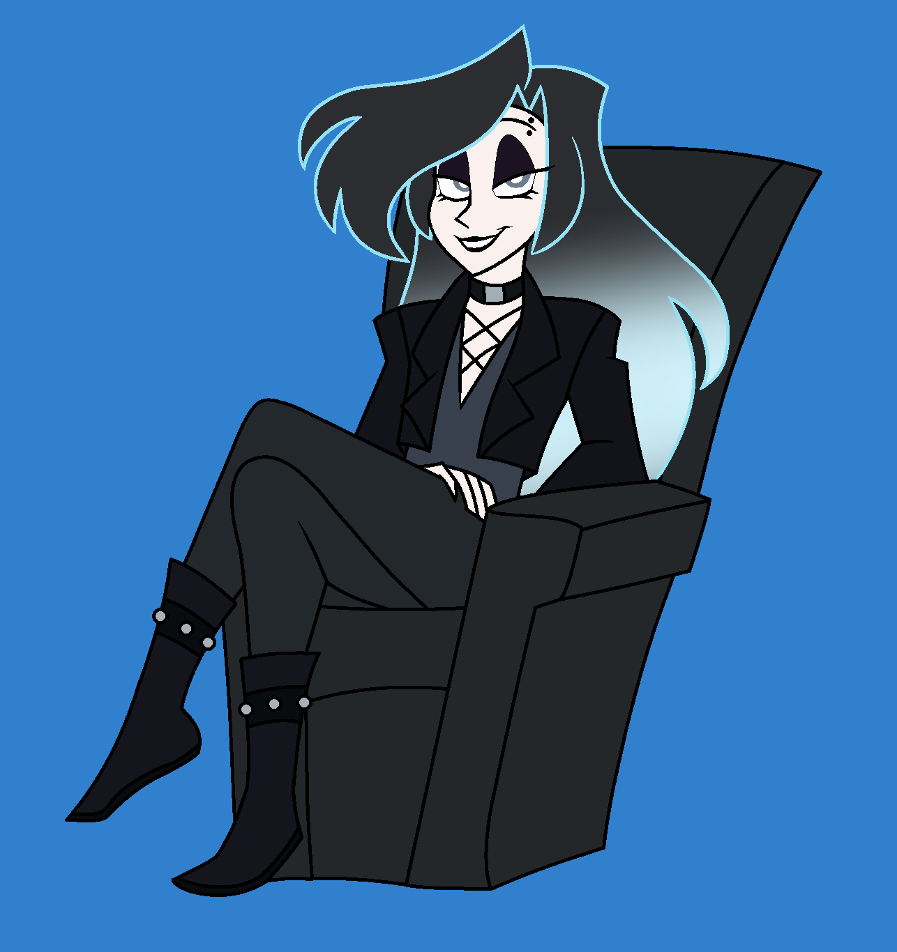 Quinn Huckley on a couch (Quinn's Birthday)