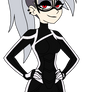Human Loona in Black Cat Suit