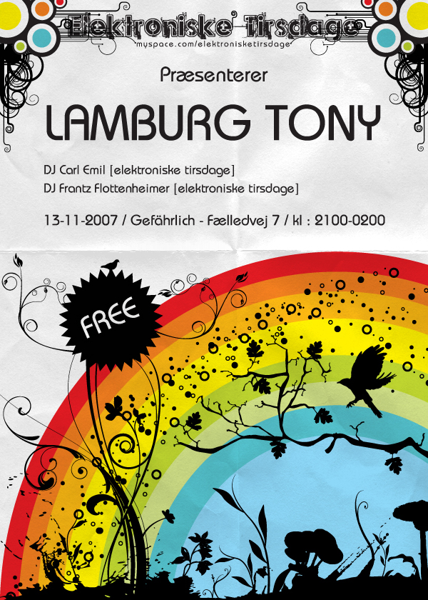 Flyer for Lamburg Tony