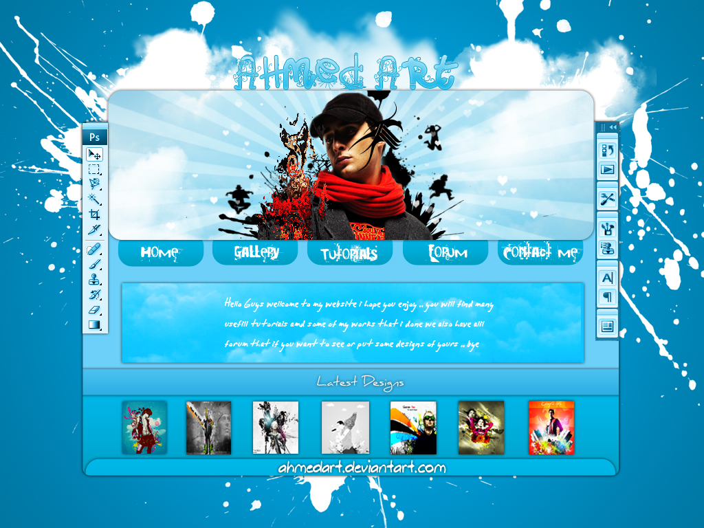 ahmedart web layout 2