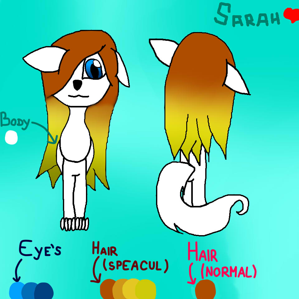 Sarah reference sheet. :3