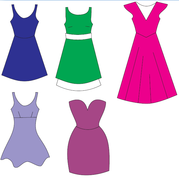 corel draw dress design Google +
