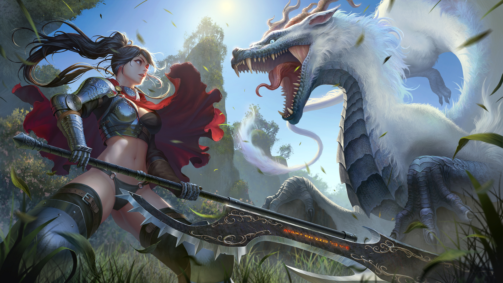 ArtStation - Dragon slayer girl
