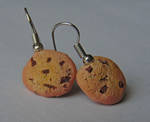 Chocolate Chunk Cookie Earrings by SolarCrush