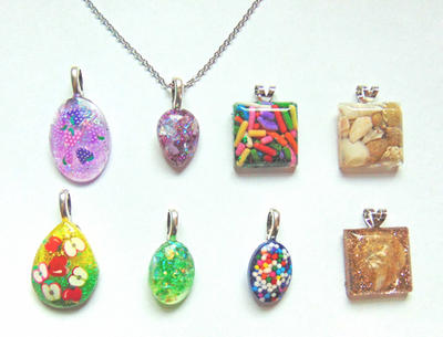 New Resin Pendant Necklaces