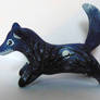 Starry Night Wolf Figure