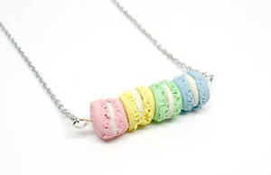 Pastel Colors Clay Macaroon Necklace