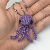 Crochet Jellyfish Keychain