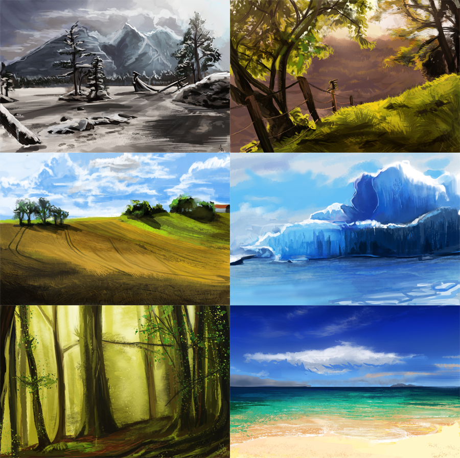 Speedpainting set #1