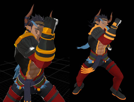 Reinhardtzar Pose (Unity, Blender)