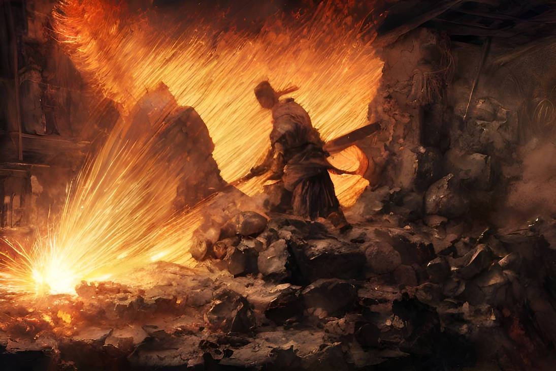 Forging at the Volcano by vandemoniumx on DeviantArt