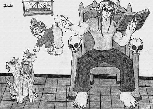 Single Dad, the baby and little cerberus