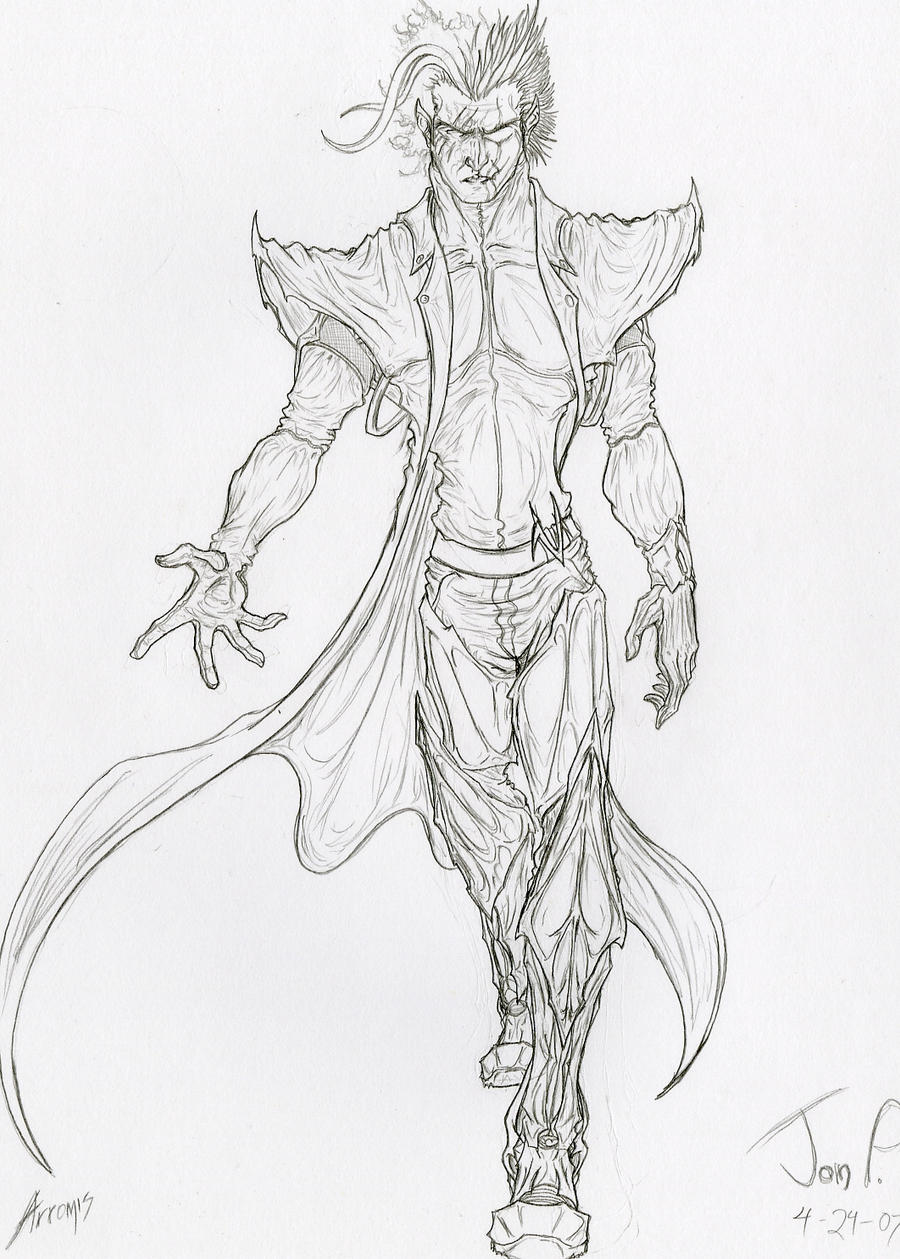 Arromis, penciled drawing