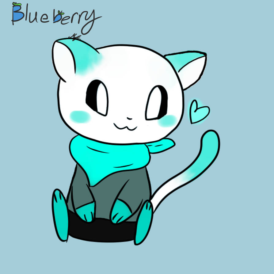 Blue Raspberry Cat blueberry cat by manglepie1234 on DeviantArt