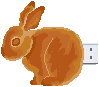 Pixel Rabbit Pie Flash Drive