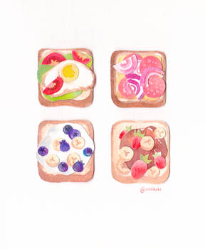 Mini toast collage