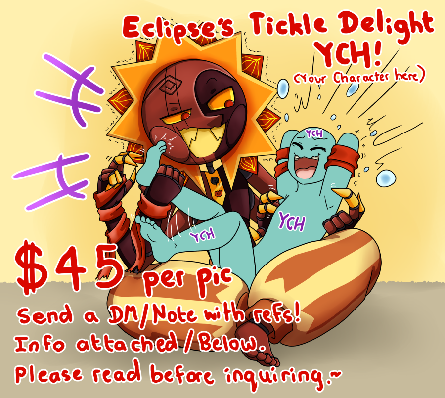 YCH Eclipse's Tickle Delight 4 SLOTS LEFT by HomunculusLover on