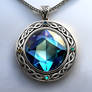 Pendant rare gemstone centerpiece