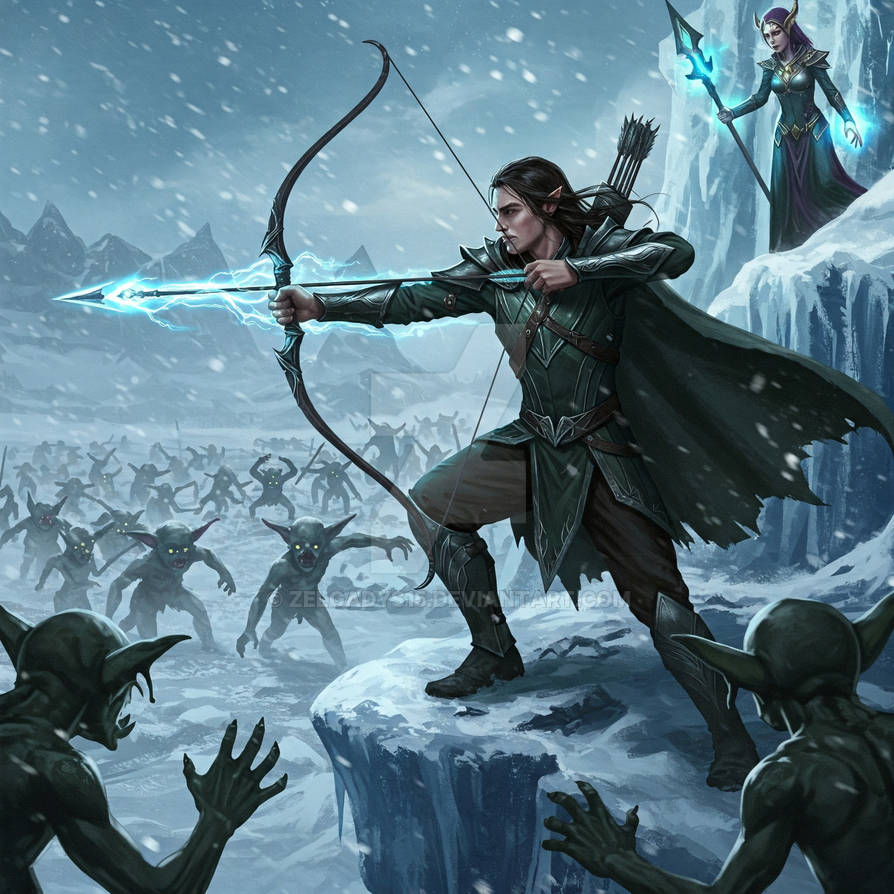 Elf Bowman and mage by Zelgadys15 on DeviantArt