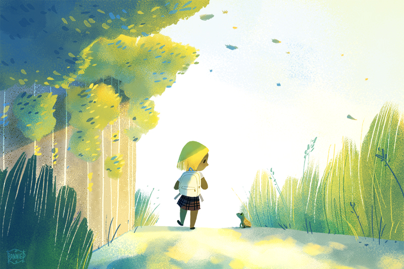 On The Way To School by l3onnie
