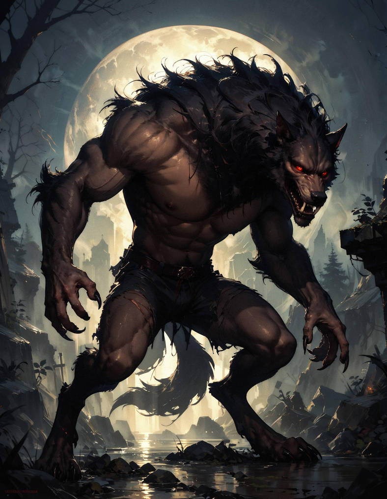 2 Werewolves Werewolf II by StellaAI on DeviantArt
