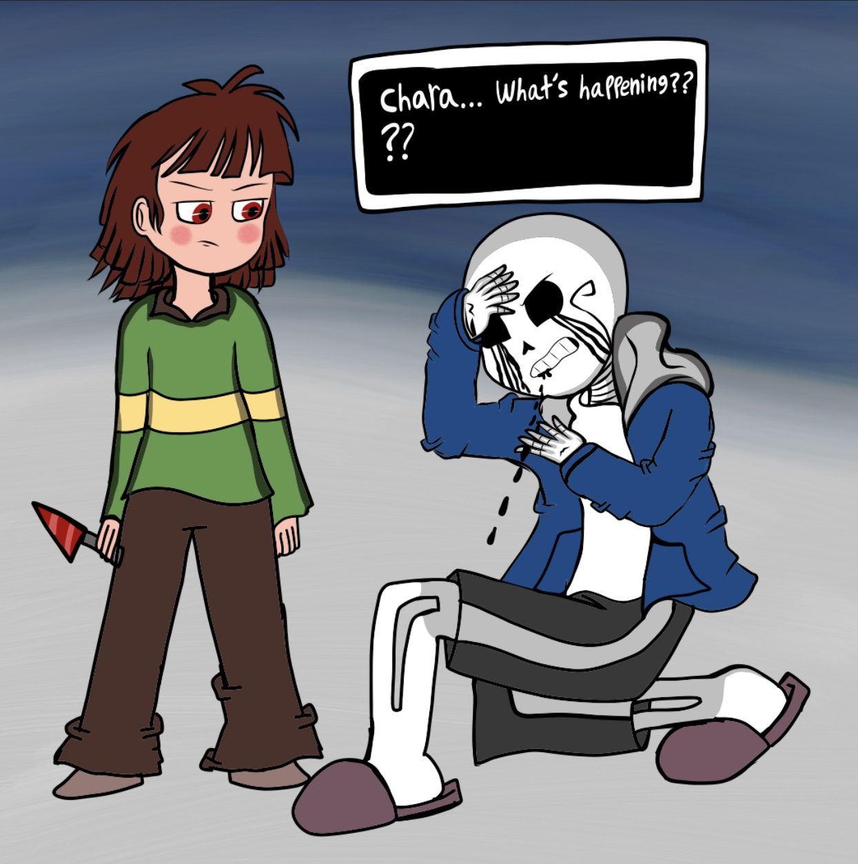 dust!sans vs killer!sans [animation] 