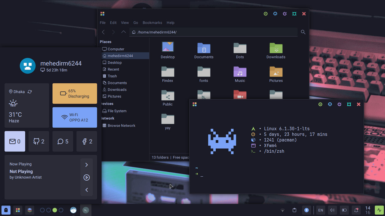 Tokyonight Xfce by mehedirm6244 on DeviantArt